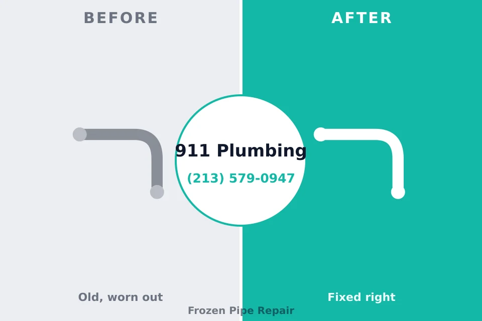 Before and after: plumbing repair Snow Hill, NC